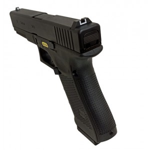 Страйкбольный пистолет WE GLOCK-17 gen4, металл слайд, сменные накладки, WE-G001B-BK